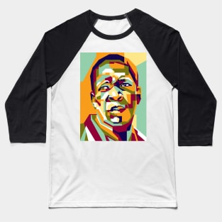 Abstract Geometric John Coltrane in WPAP Baseball T-Shirt